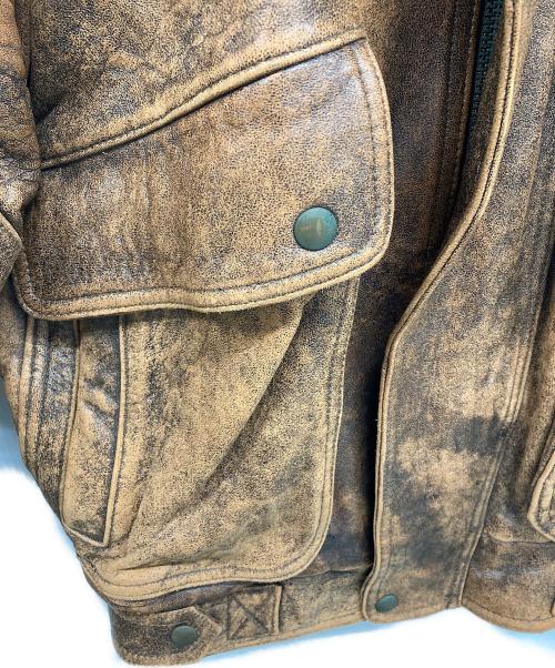 Wind Armor（ウィンドアーマー）Wind Armor (ウィンドアーマー) G1レザージャケット ブラウン サイズ:Sの古着・服飾アイテム