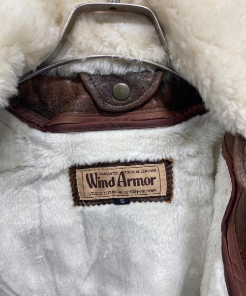 Wind Armor（ウィンドアーマー）Wind Armor (ウィンドアーマー) G1レザージャケット ブラウン サイズ:Sの古着・服飾アイテム