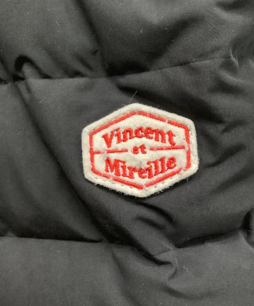 VINCENT ET MIREILLE（ヴァンソンエミレイユ）Vincent et Mireille (ヴァンソンエミレイユ) ステッチレス ダウンコート ブラック サイズ:34の古着・服飾アイテム