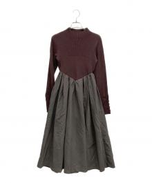 COHINA（コヒナ）の古着「切替ワンピース」｜ブラウン