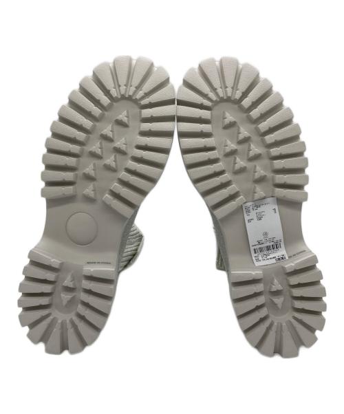 emmi eco（エミエコ）emmi eco (エミエコ) ニットブーツ ホワイト サイズ:22.5ｃｍの古着・服飾アイテム