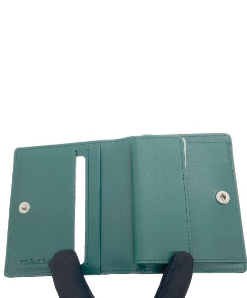 PAUL SMITH（ポールスミス）Paul Smith (ポールスミス) 2つ折り財布 グリーンの古着・服飾アイテム