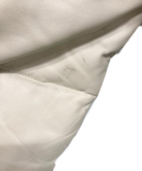 comme ca du mode（コムサデモード）COMME CA DU MODE (コムサデモード) レザーダウンジャケット ベージュ サイズ:SIZE 1の古着・服飾アイテム