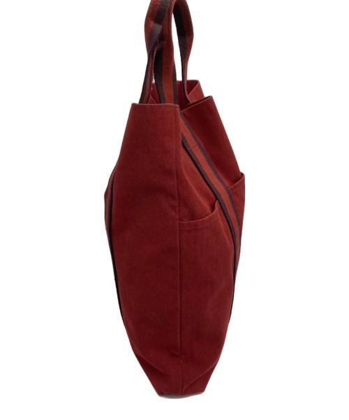 HERMES（エルメス）HERMES (エルメス) トートバッグ ダークブラウン×ボルドーの古着・服飾アイテム