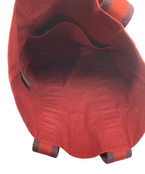 HERMES（エルメス）HERMES (エルメス) トートバッグ ダークブラウン×ボルドーの古着・服飾アイテム