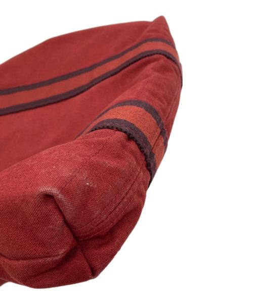 HERMES（エルメス）HERMES (エルメス) トートバッグ ダークブラウン×ボルドーの古着・服飾アイテム