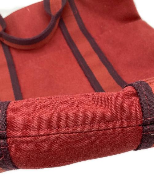 HERMES（エルメス）HERMES (エルメス) トートバッグ ダークブラウン×ボルドーの古着・服飾アイテム