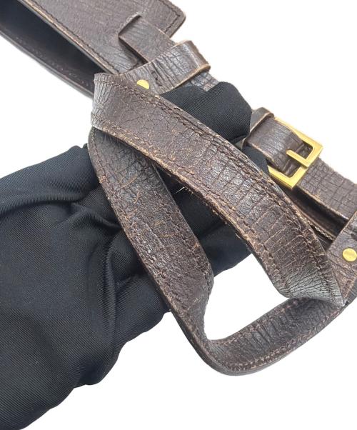GUCCI（グッチ）GUCCI (グッチ) GGキャンパス トートバッグ ブラウンの古着・服飾アイテム