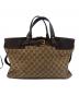 GUCCI (グッチ) GGキャンパス トートバッグ ブラウン：15000円