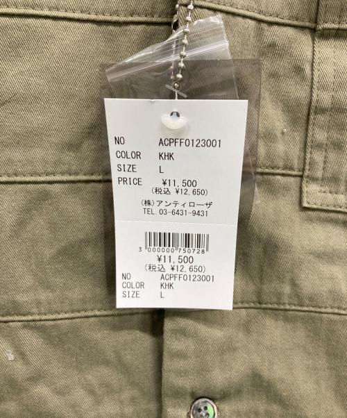 AIVER（アイバー）AIVER (アイバー) クラストシャツ カーキ サイズ:L 未使用品の古着・服飾アイテム