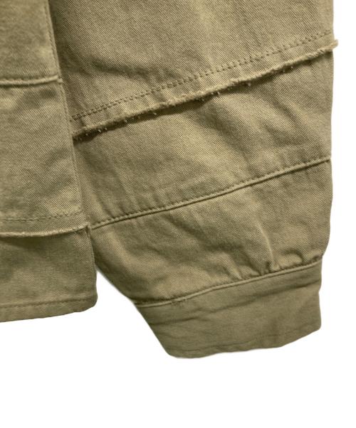 AIVER（アイバー）AIVER (アイバー) クラストシャツ カーキ サイズ:L 未使用品の古着・服飾アイテム