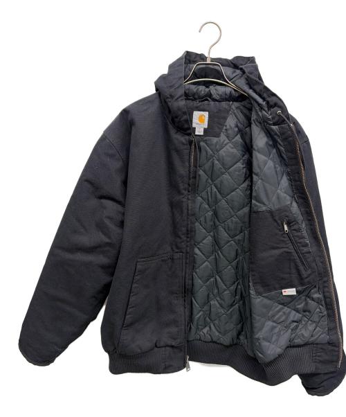 CarHartt（カーハート）CarHartt (カーハート) LOOSE FIT WASHED DUCK INSULATED ACTIVE JACKET ブラック サイズ:SIZE XLの古着・服飾アイテム