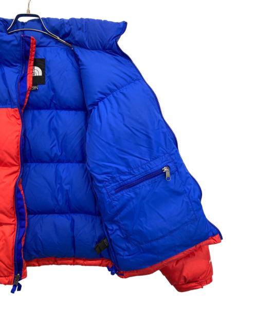 THE NORTH FACE（ザ ノース フェイス）THE NORTH FACE (ザ ノース フェイス) ダウンジャケット ブルー×レッド サイズ:Mの古着・服飾アイテム