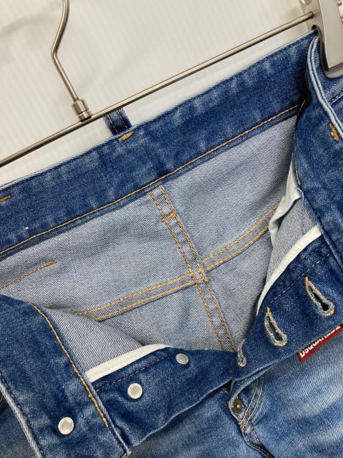 DSQUARED2（ディースクエアード）DSQUARED2 (ディースクエアード) スキニーデニムパンツ インディゴ サイズ:46の古着・服飾アイテム