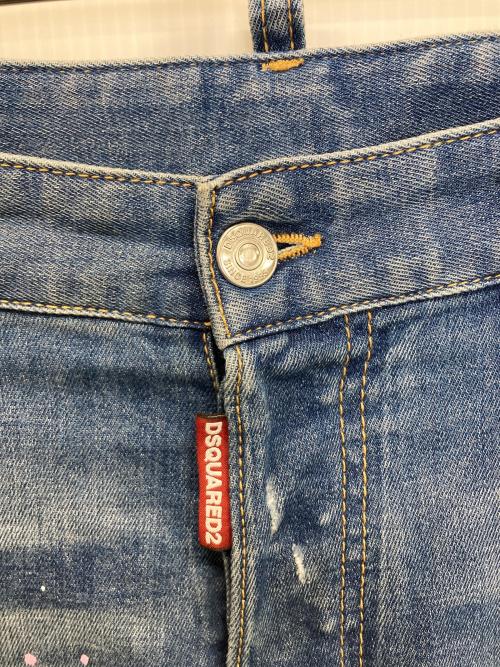 DSQUARED2（ディースクエアード）DSQUARED2 (ディースクエアード) スキニーデニムパンツ インディゴ サイズ:46の古着・服飾アイテム