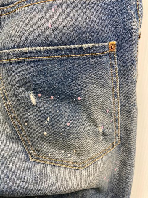 DSQUARED2（ディースクエアード）DSQUARED2 (ディースクエアード) スキニーデニムパンツ インディゴ サイズ:46の古着・服飾アイテム