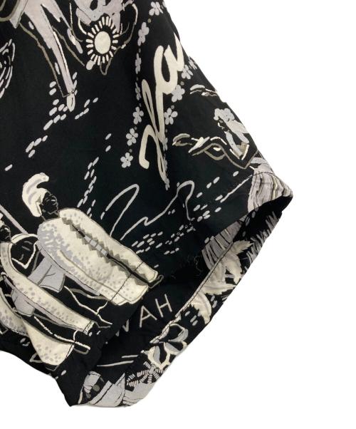 Sun Surf（サンサーフ）Sun Surf (サンサーフ) アロハシャツ ブラック×ホワイト サイズ:Lの古着・服飾アイテム