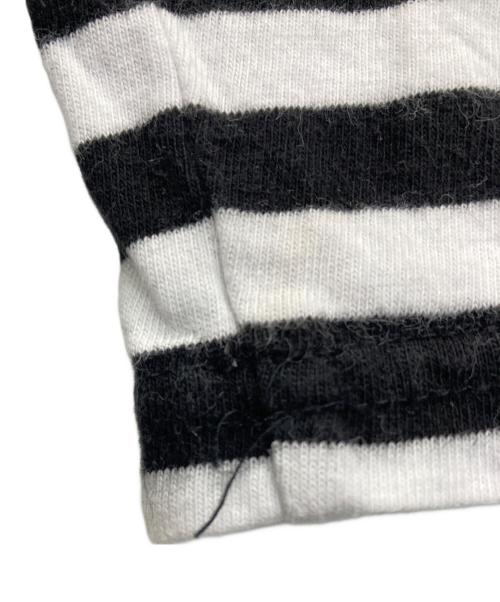 Hysteric Glamour（ヒステリックグラマー）Hysteric Glamour (ヒステリックグラマー) 長袖カットソー ブラック×ホワイト サイズ:Sの古着・服飾アイテム