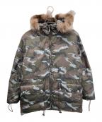 BURBERRY BLACK LABELバーバリーブラックレーベル）の古着「ダウンジャケット」｜グレー×ブラック