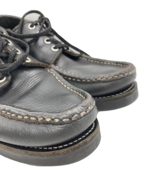 RUSSELL MOCCASIN（ラッセルモカシン）RUSSELL MOCCASIN (ラッセルモカシン) デッキシューズ ブラック サイズ:SIZE 26~27cmの古着・服飾アイテム
