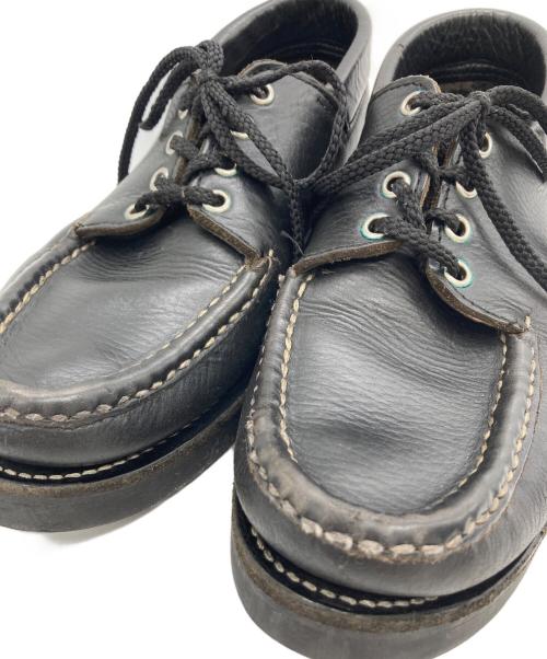 RUSSELL MOCCASIN（ラッセルモカシン）RUSSELL MOCCASIN (ラッセルモカシン) デッキシューズ ブラック サイズ:SIZE 26~27cmの古着・服飾アイテム