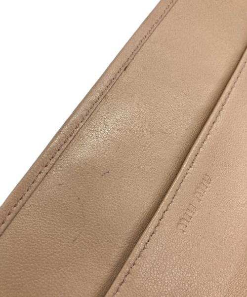 MIU MIU（ミュウミュウ）MIU MIU (ミュウミュウ) 長財布 ピンクの古着・服飾アイテム