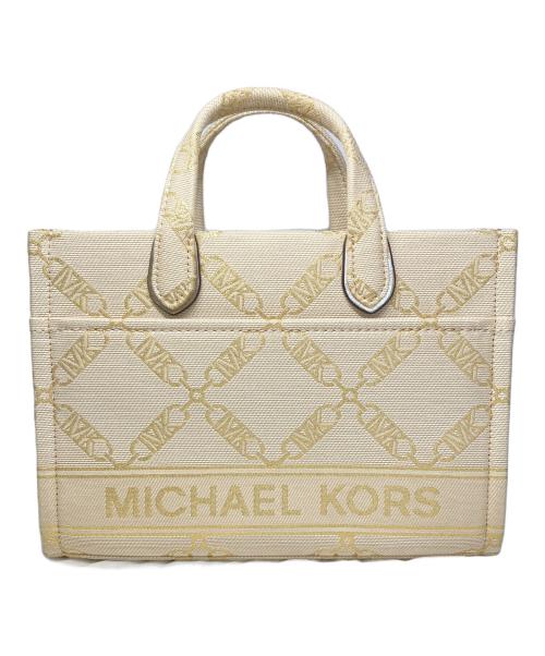 MICHAEL KORS（マイケルコース）MICHAEL KORS (マイケル・コース) 2WAYショルダーバッグ ベージュの古着・服飾アイテム