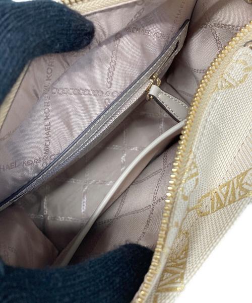 MICHAEL KORS（マイケルコース）MICHAEL KORS (マイケル・コース) 2WAYショルダーバッグ ベージュの古着・服飾アイテム