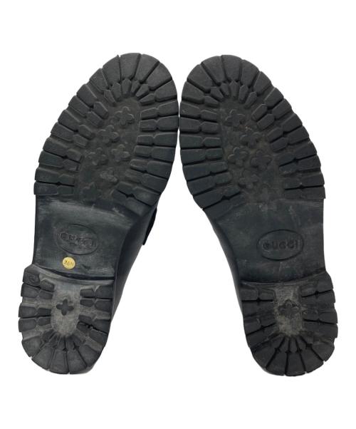 GUCCI（グッチ）GUCCI (グッチ) ホースビットモカシンブーツ ブラック サイズ:	SIZE 23cmの古着・服飾アイテム