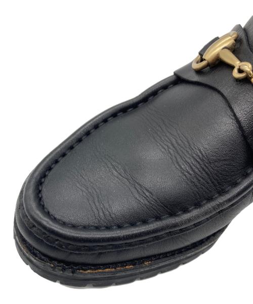 GUCCI（グッチ）GUCCI (グッチ) ホースビットモカシンブーツ ブラック サイズ:	SIZE 23cmの古着・服飾アイテム