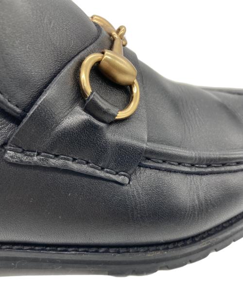 GUCCI（グッチ）GUCCI (グッチ) ホースビットモカシンブーツ ブラック サイズ:	SIZE 23cmの古着・服飾アイテム