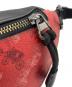 中古・古着 COACH (コーチ) ウエストバッグ レッド×ブラック：8000円