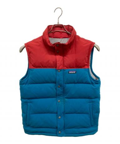 中古・古着通販】Patagonia (パタゴニア) ダウンベスト レッド×ブルー