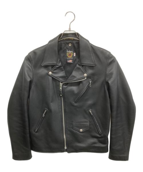 Schott（ショット）Schott (ショット) シングルライダースジャケット ブラック サイズ:40の古着・服飾アイテム