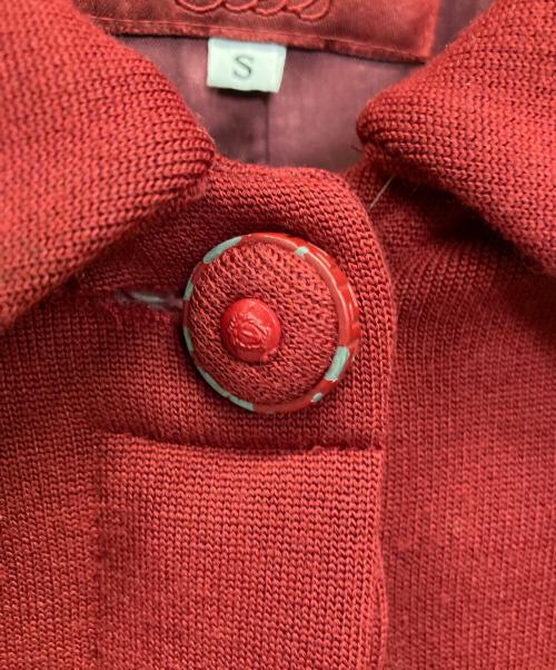 VERSACE JEANS COUTURE（ヴェルサーチ ジーンズクチュール）VERSACE JEANS COUTURE (ヴェルサーチ ジーンズクチュール) ロングコート ボルドー サイズ:SIZE Sの古着・服飾アイテム