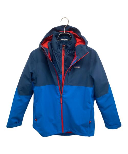 Patagonia（パタゴニア）Patagonia (パタゴニア) キッズ・フォーインワン・エブリデー・ジャケット ネイビー×レッド×ブルー サイズ:XL(14)の古着・服飾アイテム