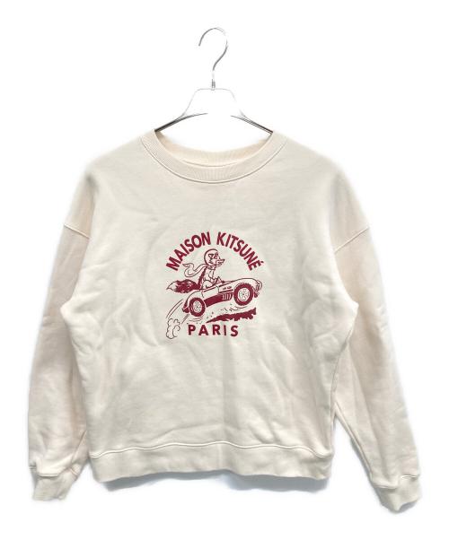 maison kitsune（メゾンキツネ）MAISON KITSUNE (メゾンキツネ) スウェット ベージュ サイズ:SIZE Mの古着・服飾アイテム