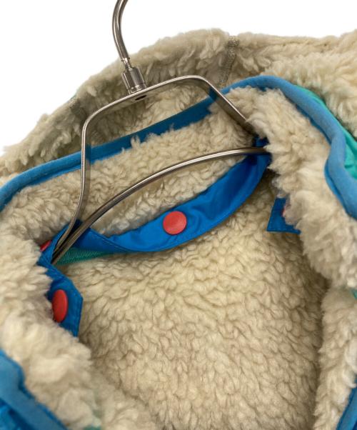 Patagonia（パタゴニア）Patagonia (パタゴニア) ベビー・リバーシブル・トリブルズ・フーディ グリーン×オレンジ サイズ:150㎝の古着・服飾アイテム