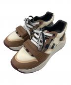 BURBERRYバーバリー）の古着「RAMSEY Low Sneakers」｜ブラウン×ベージュ