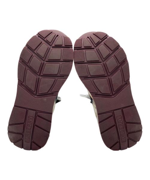 BURBERRY（バーバリー）BURBERRY (バーバリー) RAMSEY Low Sneakers ブラウン×ベージュ サイズ:SIZE 24cmの古着・服飾アイテム