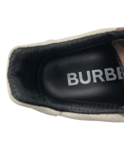 BURBERRY（バーバリー）BURBERRY (バーバリー) RAMSEY Low Sneakers ブラウン×ベージュ サイズ:SIZE 24cmの古着・服飾アイテム