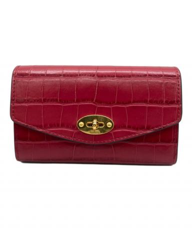 【新品未使用】 Mulberryマルべリー 赤折り財布 中古・古着通販】MULBERRY (マルベリー) 2つ折り財布 レッド｜ブランド