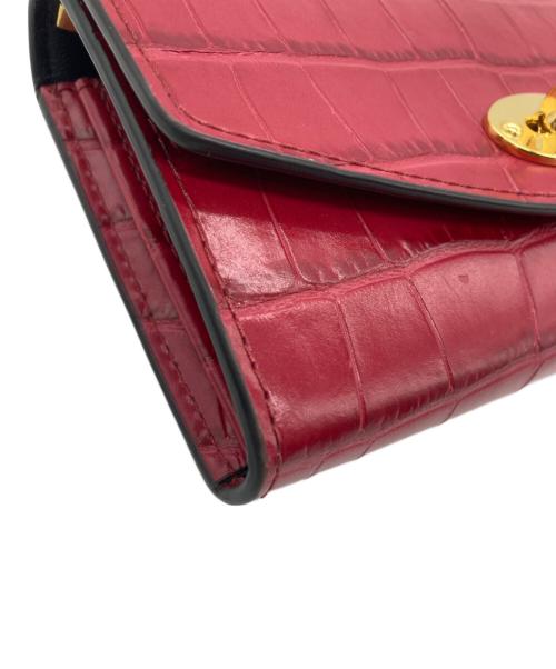 MULBERRY（マルベリー）MULBERRY (マルベリー) 2つ折り財布 レッドの古着・服飾アイテム