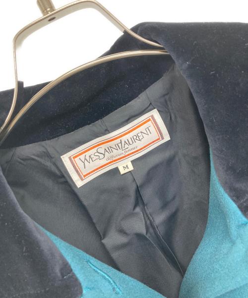 Yves Saint Laurent（イヴサンローラン）Yves Saint Laurent (イヴサンローラン) ロングコート スカイブルー サイズ:Mの古着・服飾アイテム
