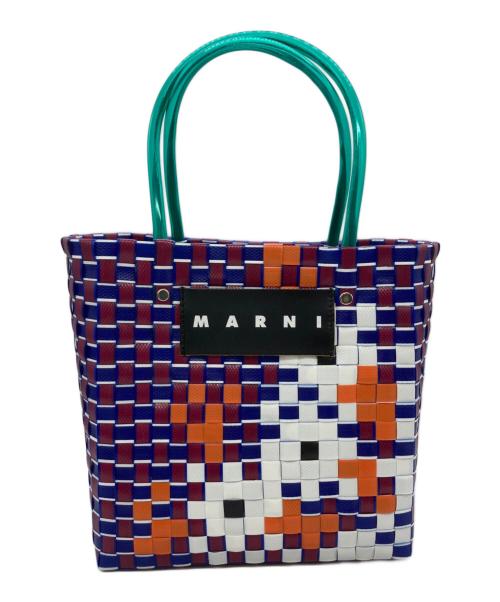 MARNI（マルニ）MARNI (マルニ) トートバッグ ブルー×レッドの古着・服飾アイテム