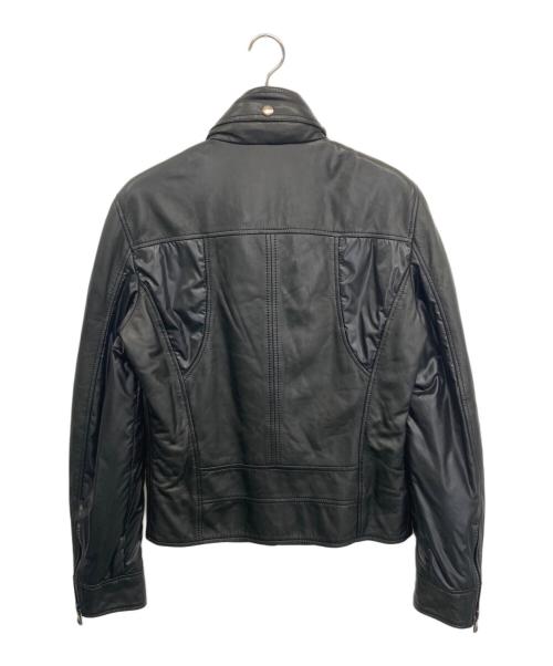 DOLCE & GABBANA（ドルチェ＆ガッバーナ）DOLCE & GABBANA (ドルチェ＆ガッバーナ) レザーブルゾン ブラック サイズ:46の古着・服飾アイテム