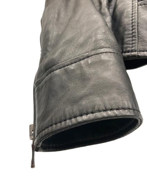 DOLCE & GABBANA（ドルチェ＆ガッバーナ）DOLCE & GABBANA (ドルチェ＆ガッバーナ) レザーブルゾン ブラック サイズ:46の古着・服飾アイテム