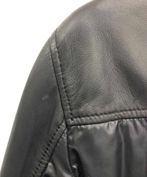 DOLCE & GABBANA（ドルチェ＆ガッバーナ）DOLCE & GABBANA (ドルチェ＆ガッバーナ) レザーブルゾン ブラック サイズ:46の古着・服飾アイテム