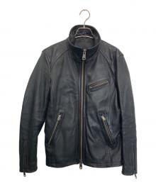 JACKROSE（ジャックローズ）の古着「レザージャケット」｜ブラック