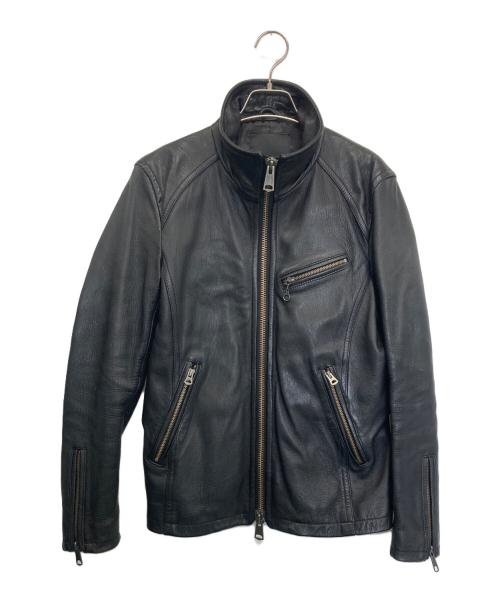 JACKROSE（ジャックローズ）JACKROSE (ジャックローズ) レザージャケット ブラック サイズ:2の古着・服飾アイテム
